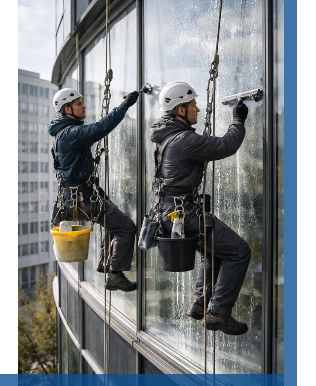 Мойка панорамных окон в Зеленодольске от 362 р. заказать у ВЫСОТНИК-Злн