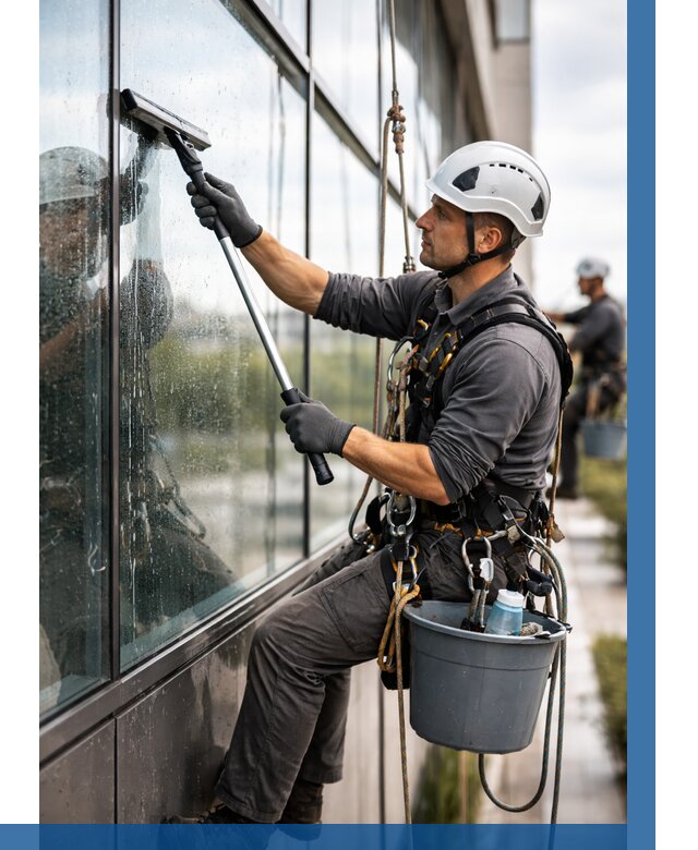 Мойка стеклянных фасадов в Зеленодольске от 207 р. | ВЫСОТНИК-Злн