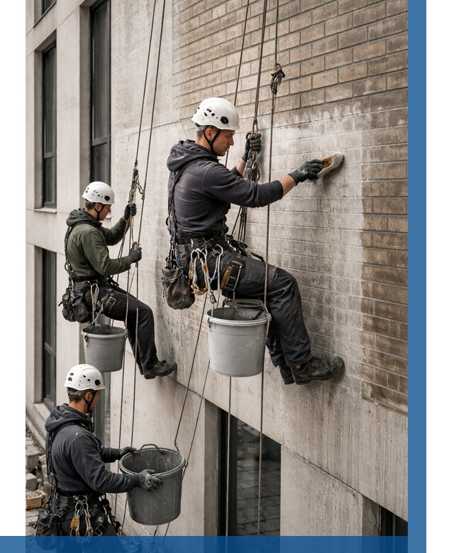 Удаление высолов с фасада в Зеленодольске от 259 р. | ВЫСОТНИК-Злн