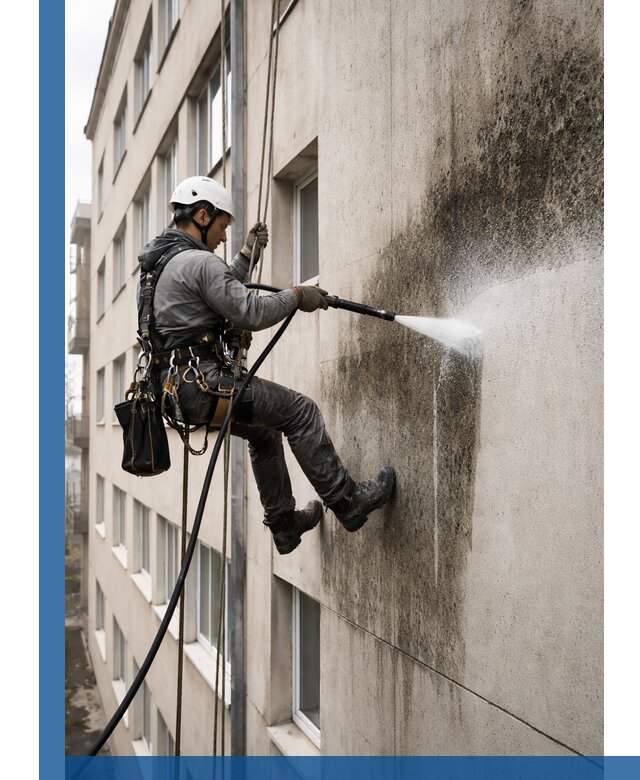 Профессиональная очистка фасадов от плесени в Зеленодольске