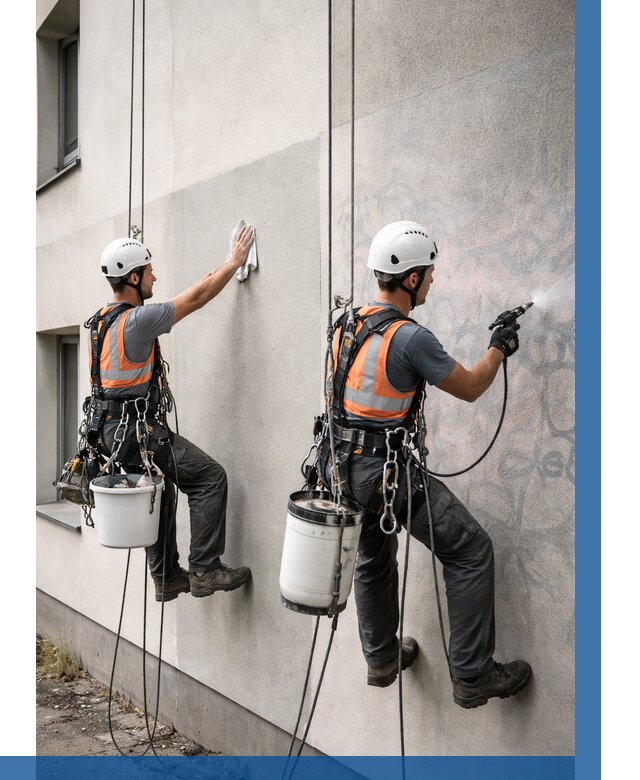 Антиграффити покрытие фасада в Зеленодольске от 621 р. | ВЫСОТНИК-Злн