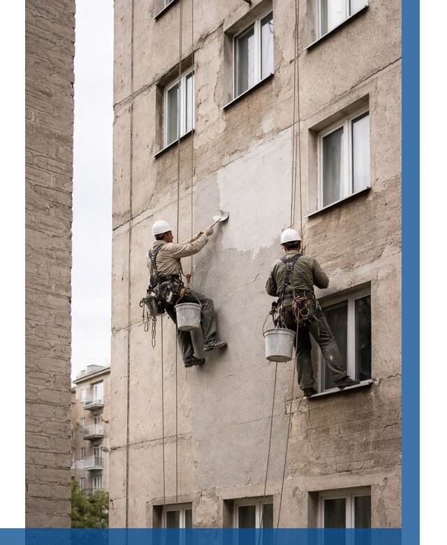 Косметический ремонт фасада в Зеленодольске от 1139 р. | ВЫСОТНИК-Злн