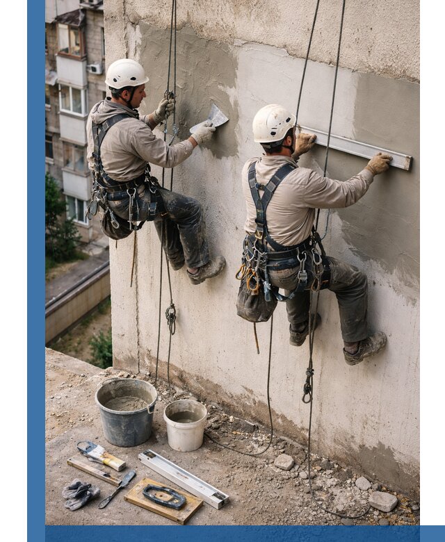 Комплексный ремонт штукатурного фасада с гарантией в Зеленодольске