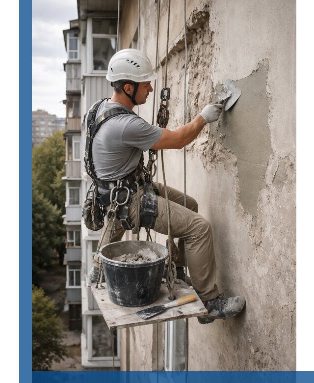 Восстановление фасадной штукатурки в Зеленодольске с гарантией качества