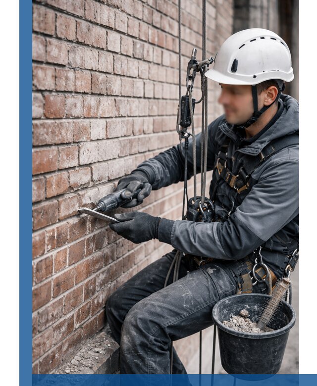 Расшивка кирпичных швов фасадов и стен, ремонт в Зеленодольске