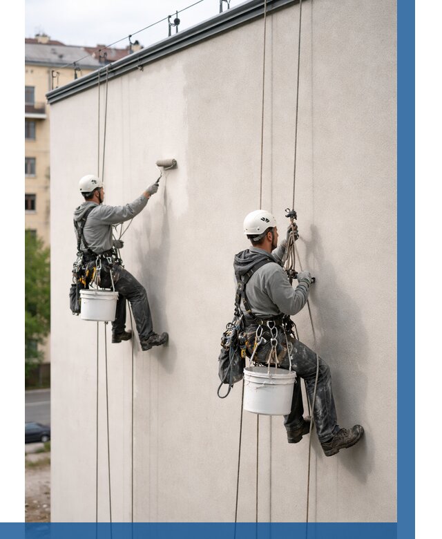 Покраска оштукатуренного фасада в Зеленодольске от 331 р. | ВЫСОТНИК-Злн