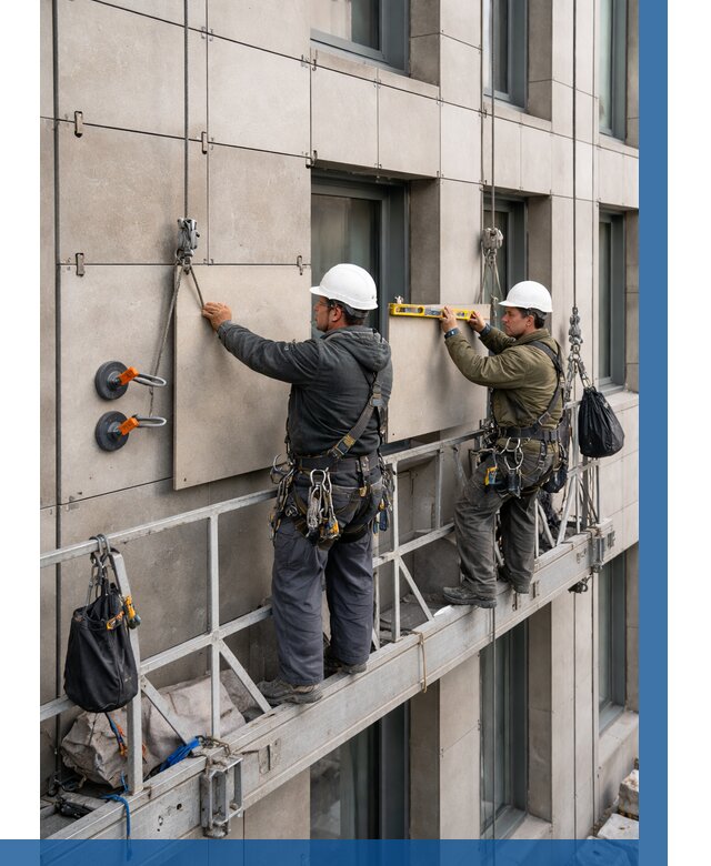 Монтаж керамогранита на фасад в Зеленодольске от 2588 р. | ВЫСОТНИК-Злн