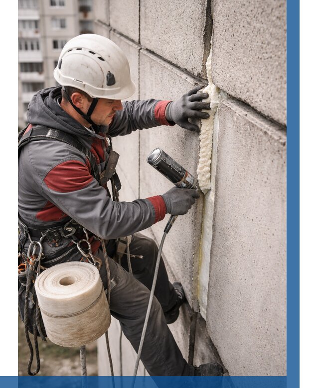 Утепление межпанельных швов в Зеленодольске от 725 р. | ВЫСОТНИК-Злн