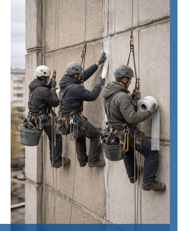 Ремонт межпанельных швов в Зеленодольске от 776 р. | ВЫСОТНИК-Злн