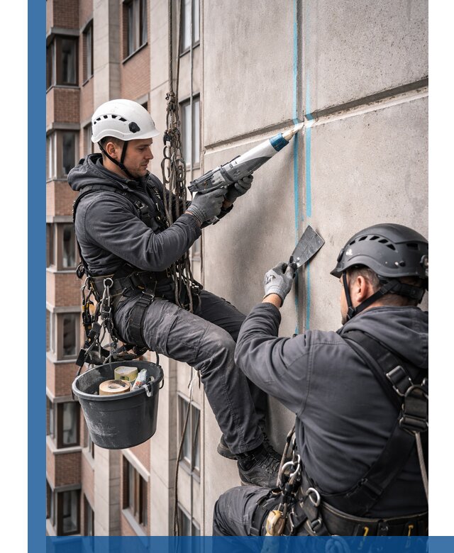 Вторичная герметизация швов фасада и кровли в Зеленодольске
