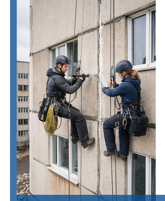 Герметизация межпанельных швов тёплым швом в Зеленодольске