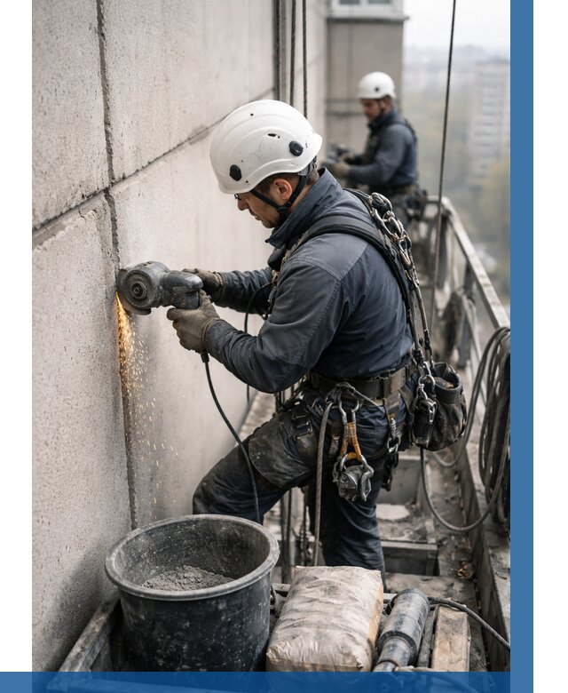 Штробление межпанельных швов в Зеленодольске от 1242 р. | ВЫСОТНИК-Злн