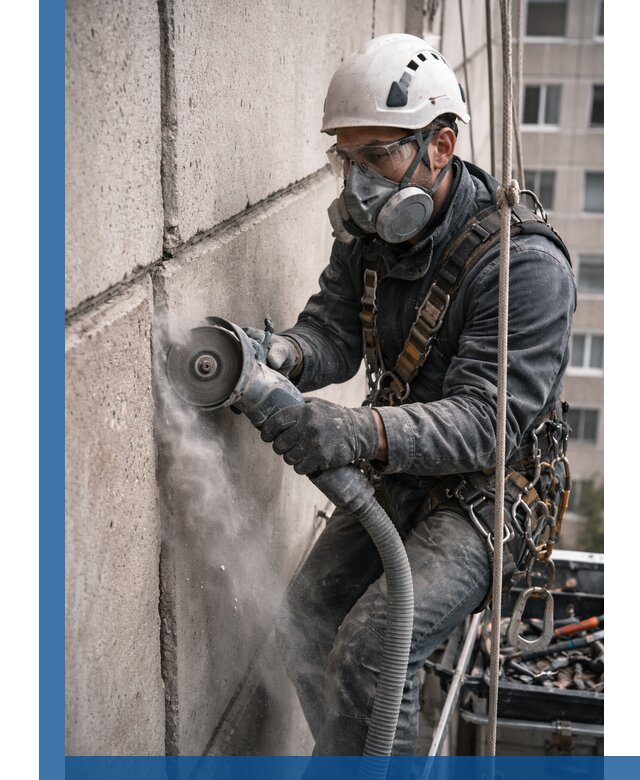 Штробление межпанельных швов в Зеленодольске качественно и быстро