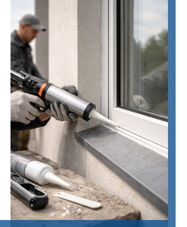Герметизация монтажных швов окон в Зеленодольске от 673 р. | ВЫСОТНИК-Злн