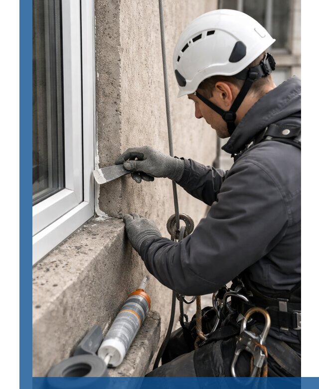 Герметизация монтажных швов окон в Зеленодольске с гарантией качества