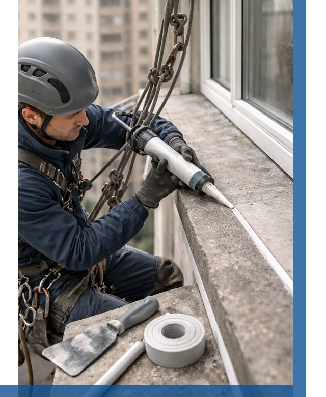 Герметизация балконного козырька в Зеленодольске от 4658 р. | ВЫСОТНИК-Злн