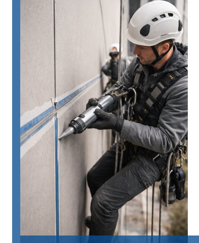 Герметизация стыков фасадных панелей в Зеленодольске качественно и быстро