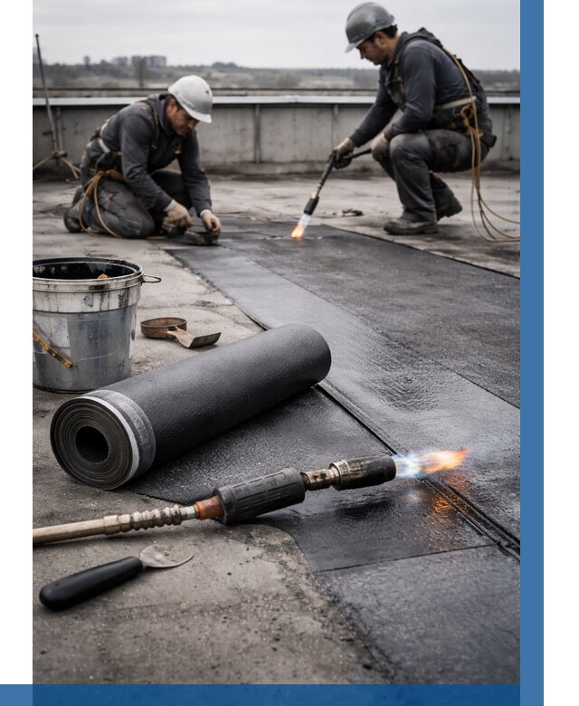 Ремонт рулонной кровли в Зеленодольске от 673 р. | ВЫСОТНИК-Злн