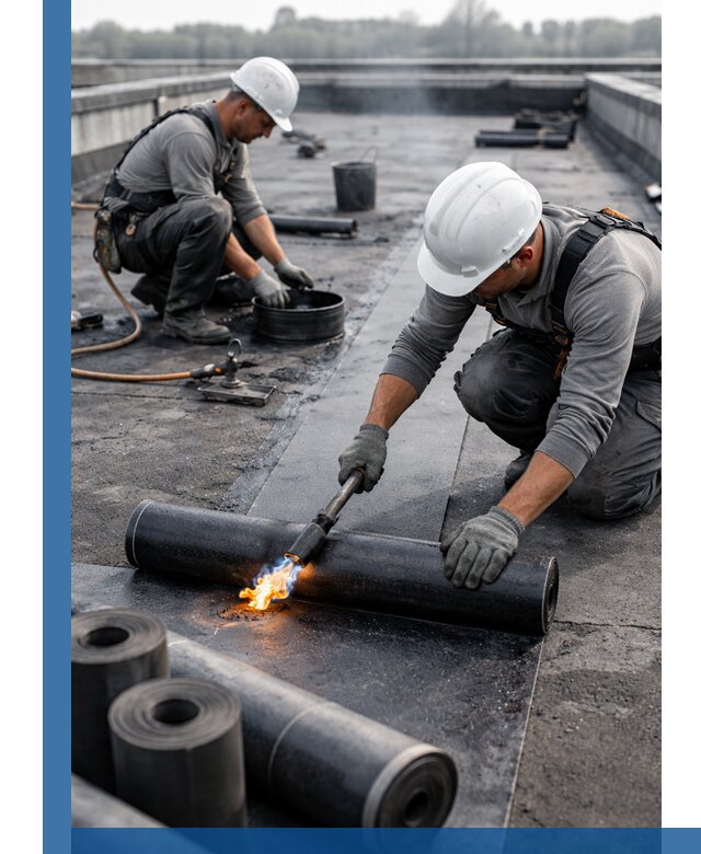 Ремонт рулонной кровли в Зеленодольске герметизация и восстановление