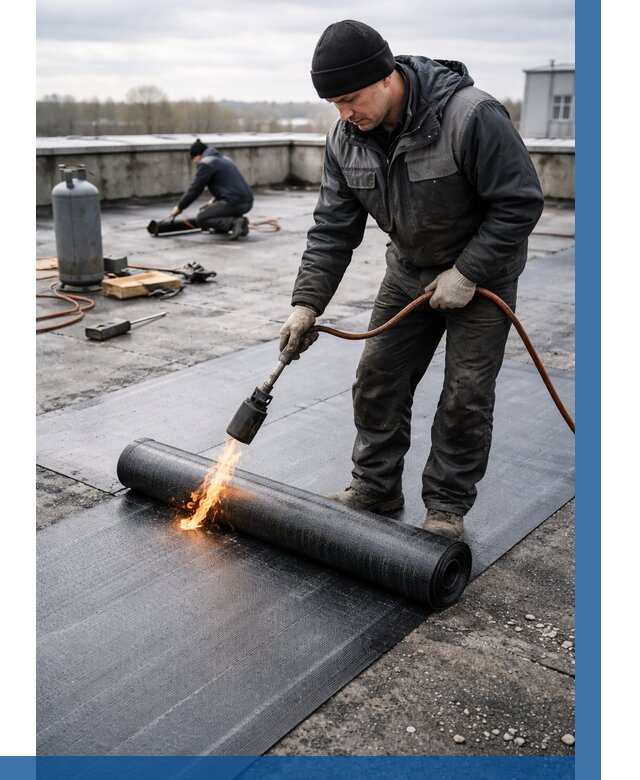 Ремонт наплавляемой кровли в Зеленодольске от 725 р. | ВЫСОТНИК-Злн