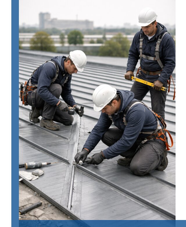 Ремонт фальцевой кровли в Зеленодольске срочно и качественно