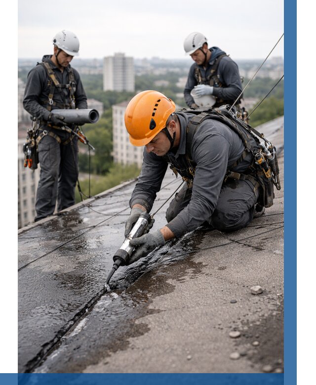 Устранение протечек кровли в Зеленодольске от 12420 р. | ВЫСОТНИК-Злн