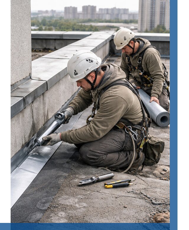 Ремонт кровельных примыканий в Зеленодольске от 1242 р. | ВЫСОТНИК-Злн