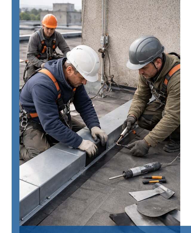 Ремонт кровельных примыканий в Зеленодольске профессионально