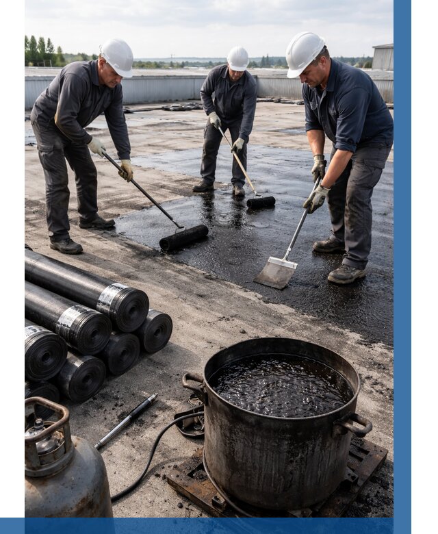 Гидроизоляция кровли мастикой в Зеленодольске от 621 р. | ВЫСОТНИК-Злн