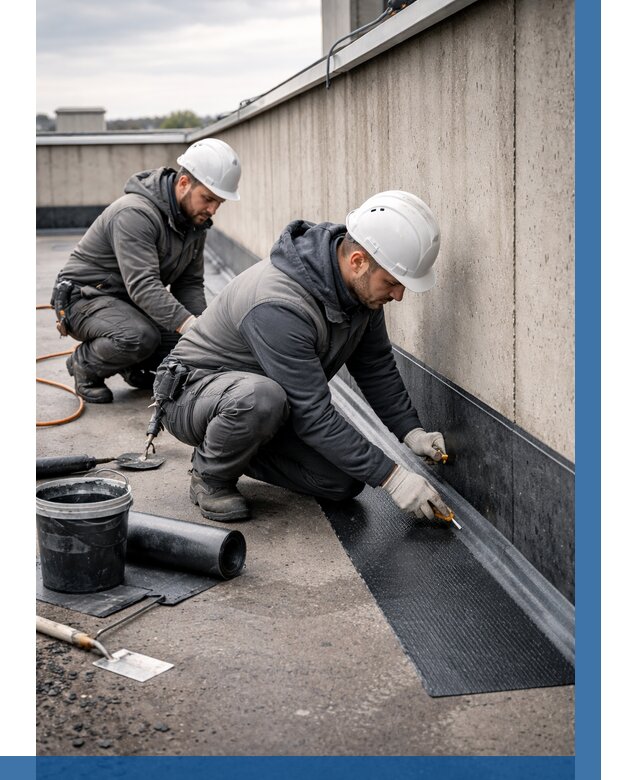 Гидроизоляция примыканий на кровле в Зеленодольске от 932 р. | ВЫСОТНИК-Злн