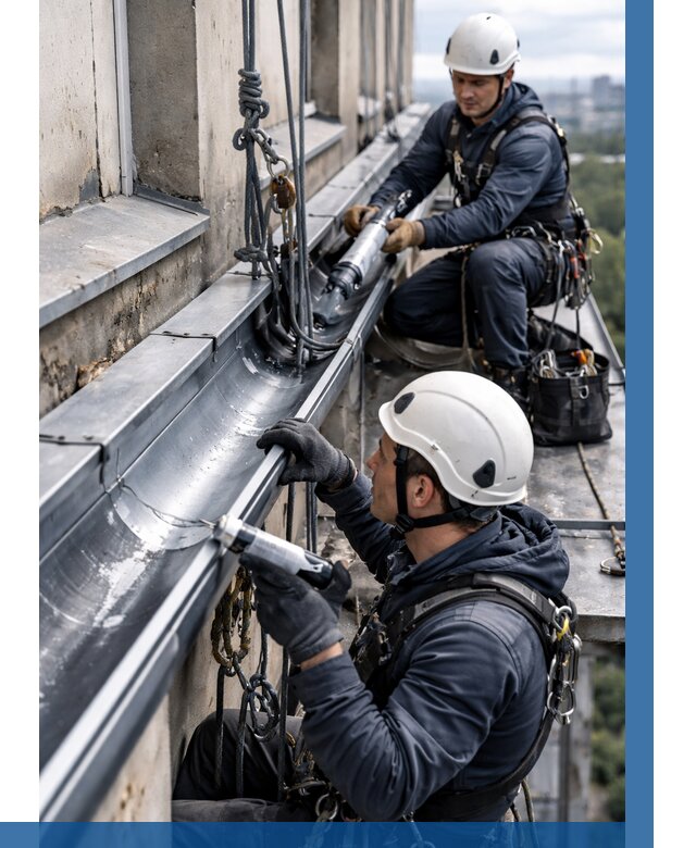 Ремонт водосточных желобов в Зеленодольске от 6728 р. | ВЫСОТНИК-Злн