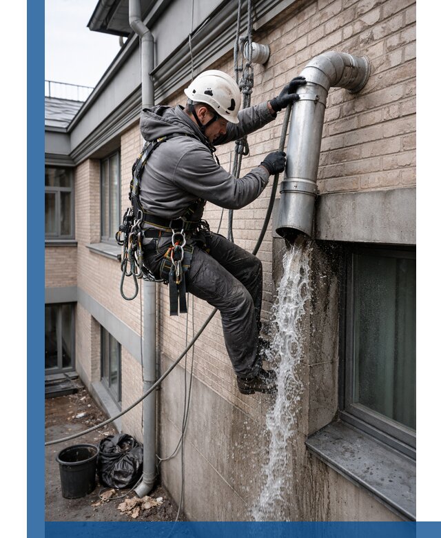 Профессиональная прочистка водосточных труб в Зеленодольске с гарантией