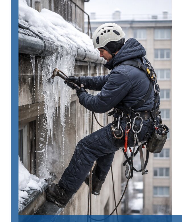 Удаление наледи и чистка водостоков в Зеленодольске оперативно и безопасно