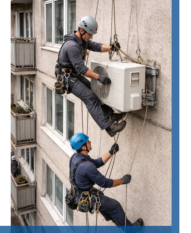 Перенос внешнего блока кондиционера в Зеленодольске от 9315 р.| ВЫСОТНИК-Злн