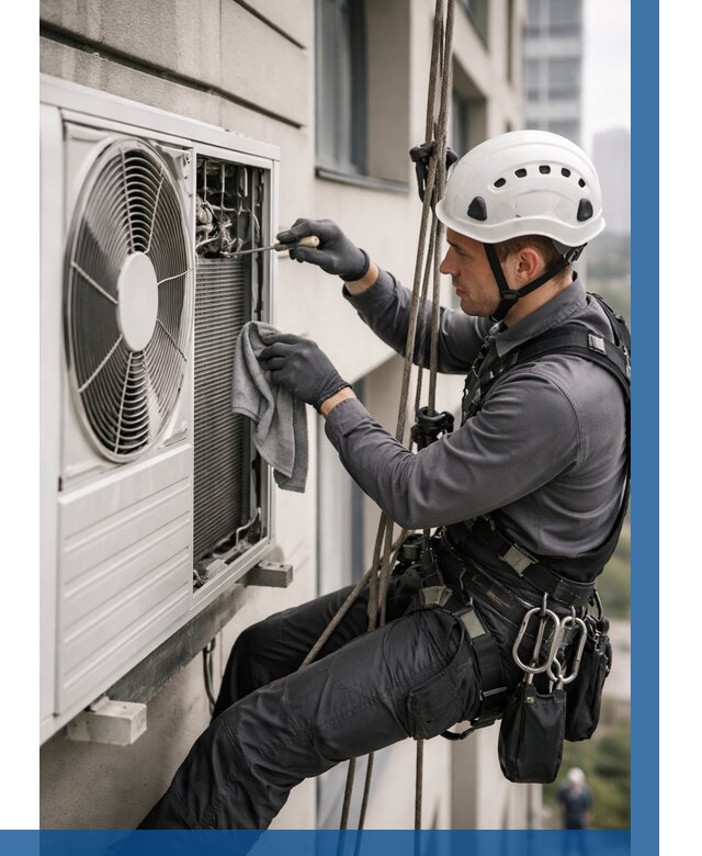 Обслуживание внешнего блока кондиционера в Зеленодольске от 2795 р.ВЫСОТНИК-Злн