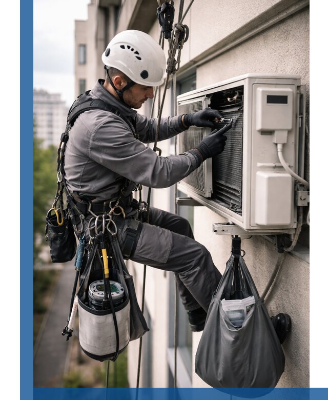 Обслуживание внешнего блока кондиционера в Зеленодольске профессионально