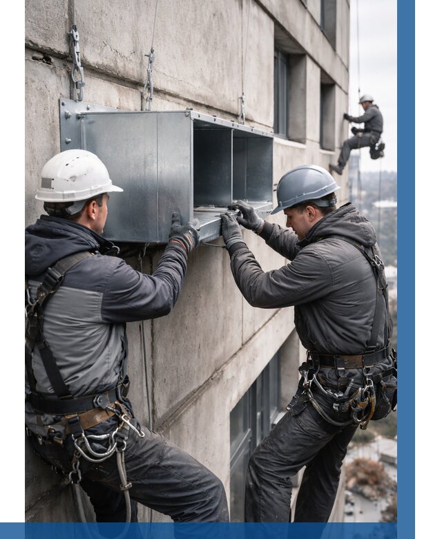 Монтаж вентиляционных коробов в Зеленодольске от 3105 р. | ВЫСОТНИК-Злн