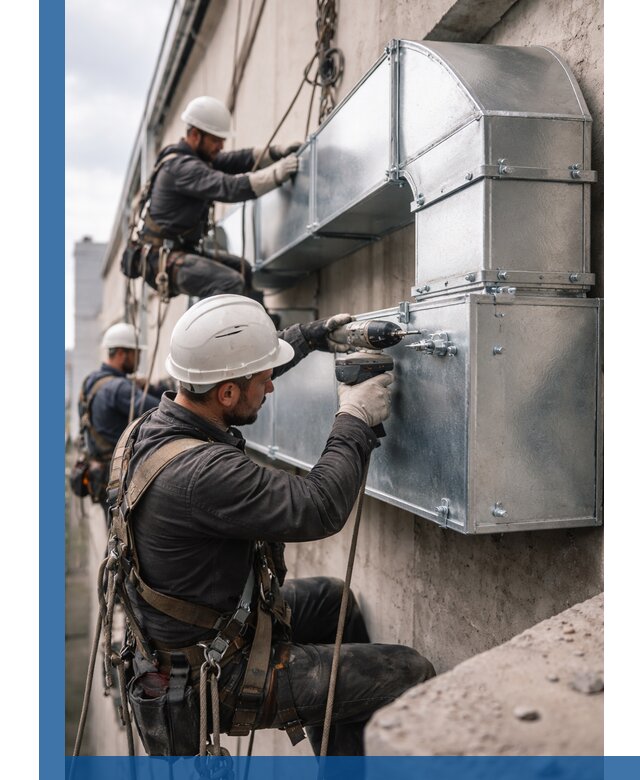 Профессиональный монтаж вентиляционных коробов в Зеленодольске под ключ