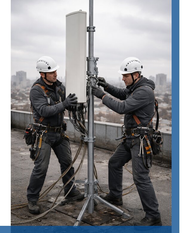 Монтаж антенн связи на крыше в Зеленодольске от 8798 р. | ВЫСОТНИК-Злн