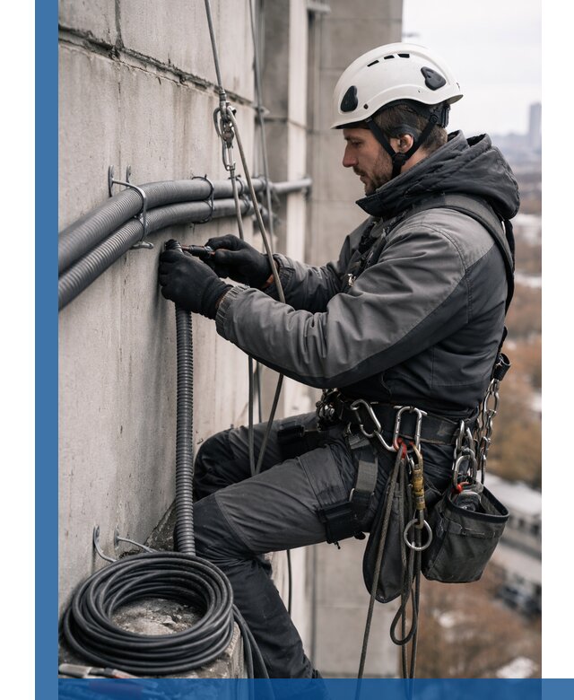 Профессиональный монтаж гофры для кабеля в Зеленодольске с гарантией