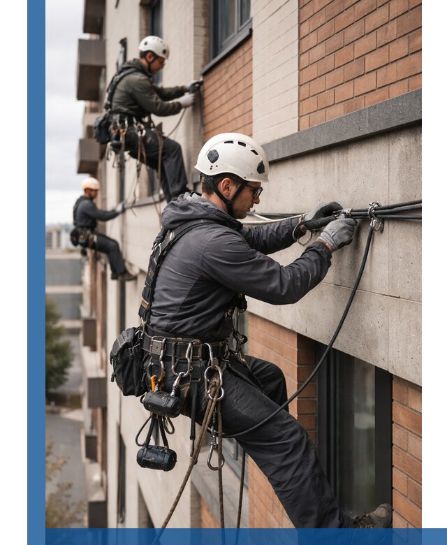 Крепление кабеля на фасаде монтаж и крепеж в Зеленодольске