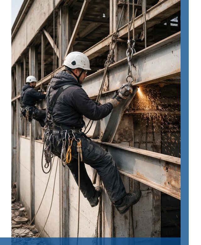 Демонтаж металлоконструкций на высоте в Зеленодольске от 6728р. |ВЫСОТНИК-Злн