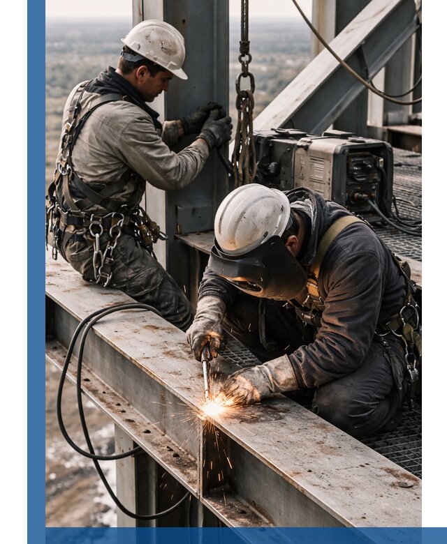 Высотные сварочные работы в Зеленодольске для промышленных объектов