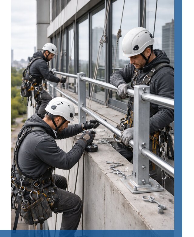 Монтаж ограждений на высоте в Зеленодольске, от 1242 р. | ВЫСОТНИК-Злн