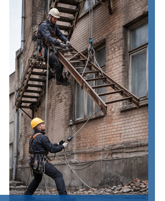 Демонтаж пожарной лестницы в Зеленодольске от 12420 р. | ВЫСОТНИК-Злн