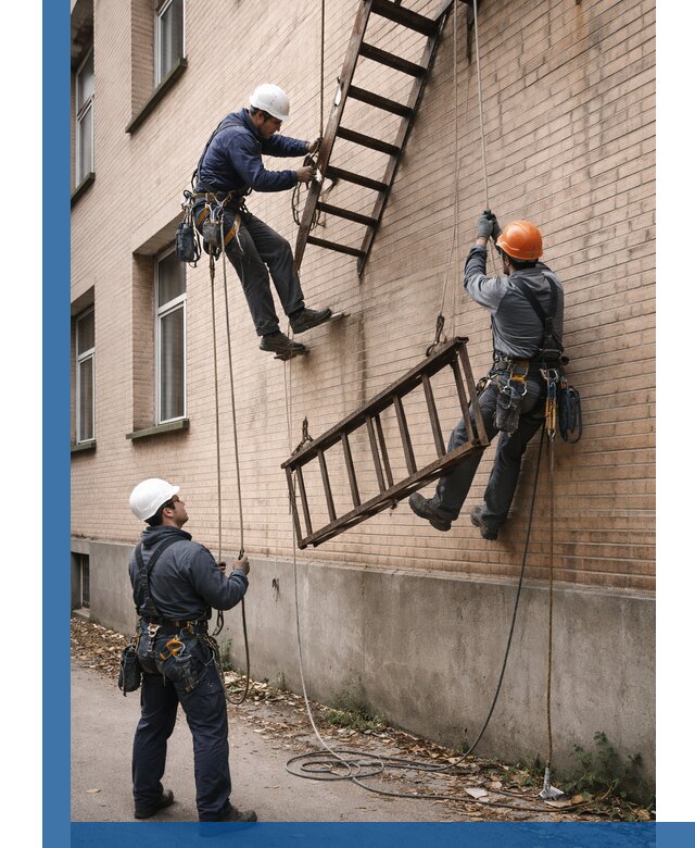 Демонтаж пожарной лестницы в Зеленодольске быстро и безопасно