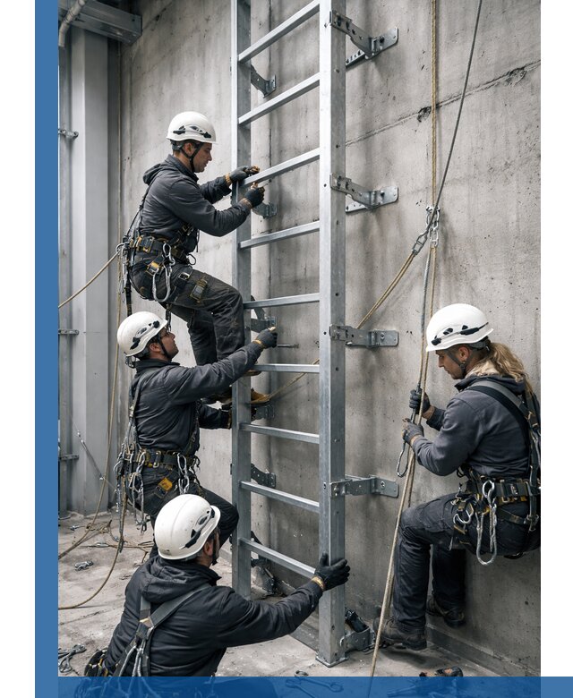 Монтаж металлических лестниц в Зеленодольске под ключ со гарантией