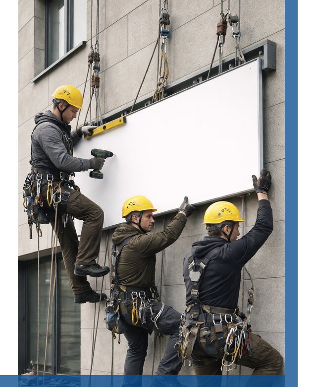 Монтаж рекламной вывески в Зеленодольске от 8280 р. | ВЫСОТНИК-Злн