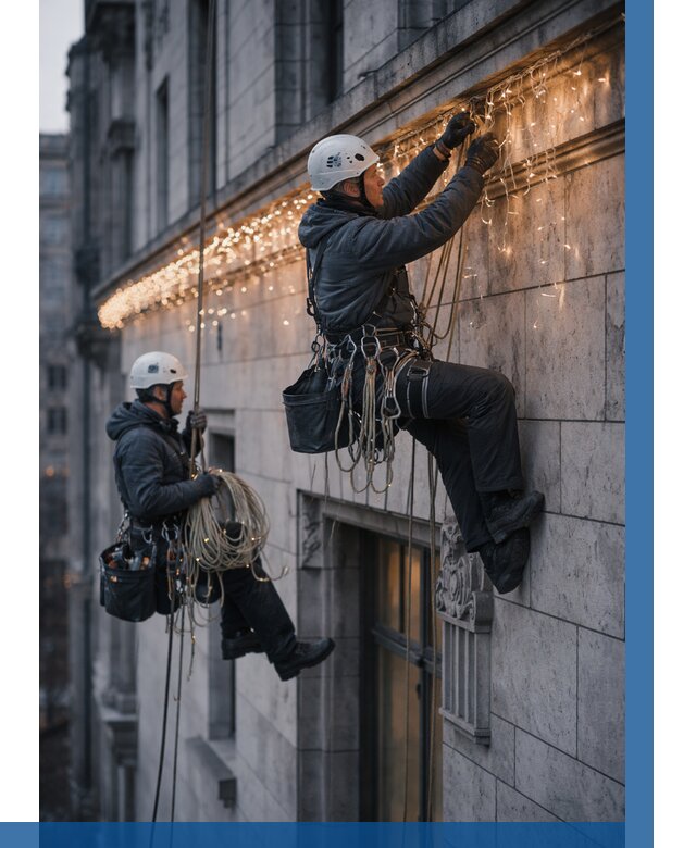 Монтаж новогодней иллюминации в Зеленодольске от 8798 р. | ВЫСОТНИК-Злн