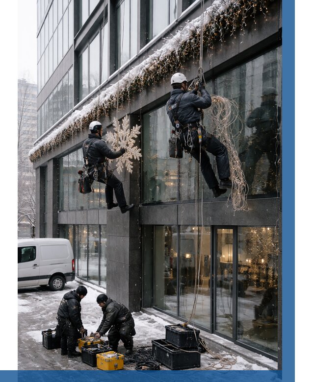 Демонтаж новогоднего оформления в Зеленодольске от 5693 р. | ВЫСОТНИК-Злн